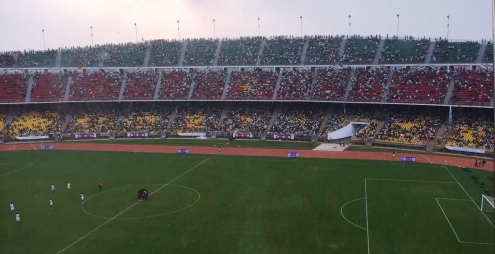 מערכת אותות אלקטרוניקה הותקנה באצטדיון הלאומי של קמרון. צילום: יח"צ