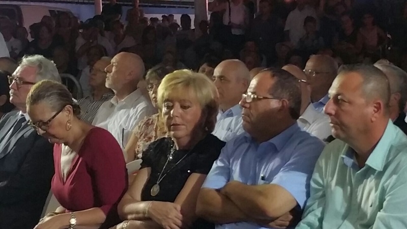  ראש העיר נתניה מרים פיירברג איכר, סגן השר לשיתוף פעולה איזורי ח"כ איוב קרא וסגן ראש עיריית ניס וואקנין אליאנה