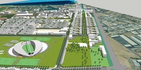 הדמיית רובע השדה אילת (קרדיט: נעמה מליס אדריכלות ובינוי ערים)