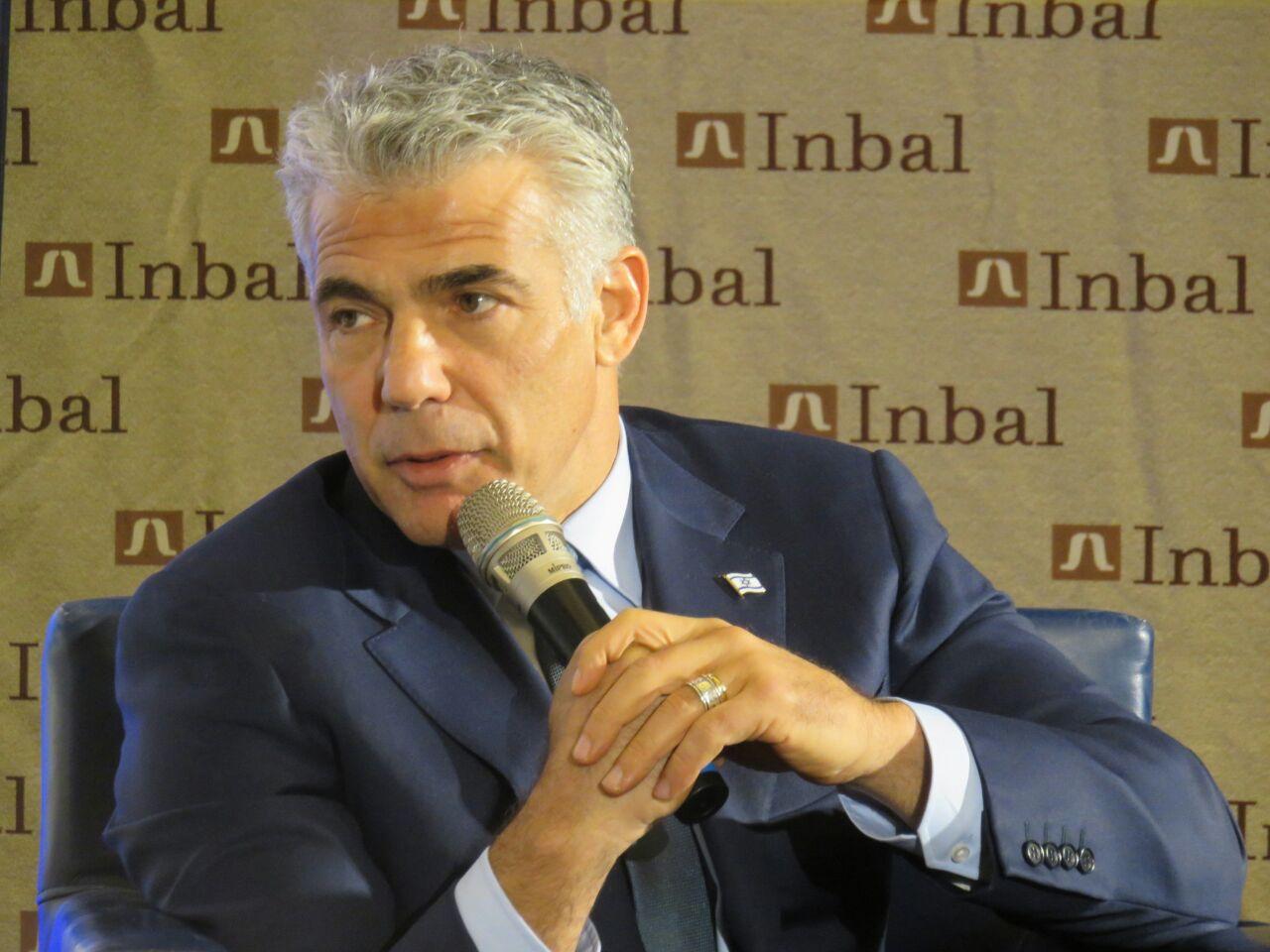 חה"כ יאיר לפיד. "כל דבר חד צדדי לא יעבוד. זה חייב להיות חלק מהסכם שכולל את הגורמים החזקים באזור"