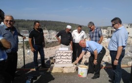 שכונה חדשה ל272 יח"ד בעילוט עילוט - הנחת אבן פינה